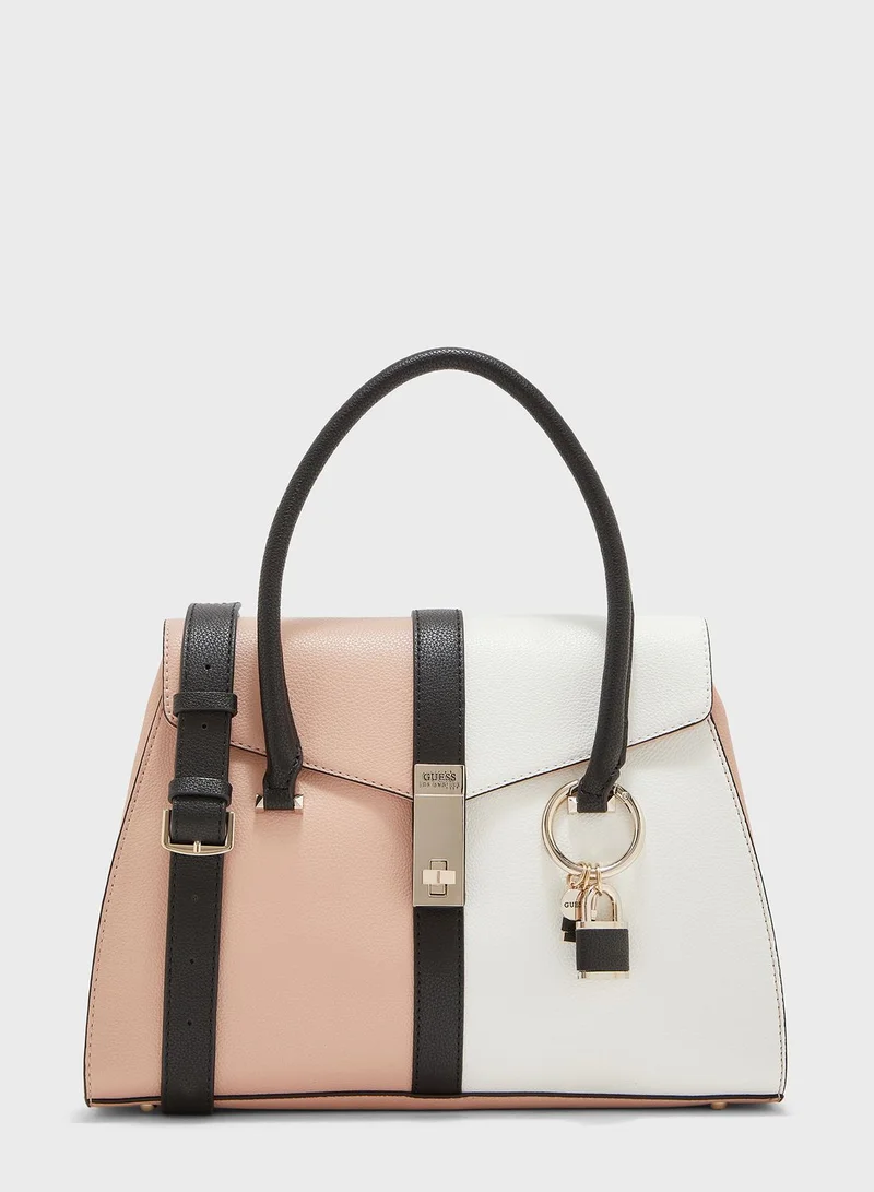 GUESS Asher Flap Over Satchel