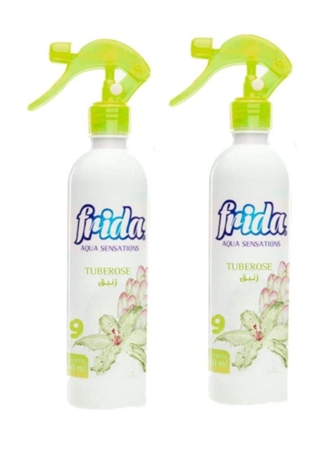 Frida Aqua Sensations Tuberose Air Freshener, 460ml(Pack of 2) - Image 1