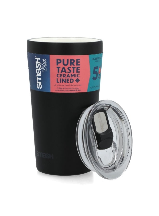 smash Pure Taste Ceramic Lined Double Wall Stainless Steel Tumbler Black 355 ml 5603 - Image 3