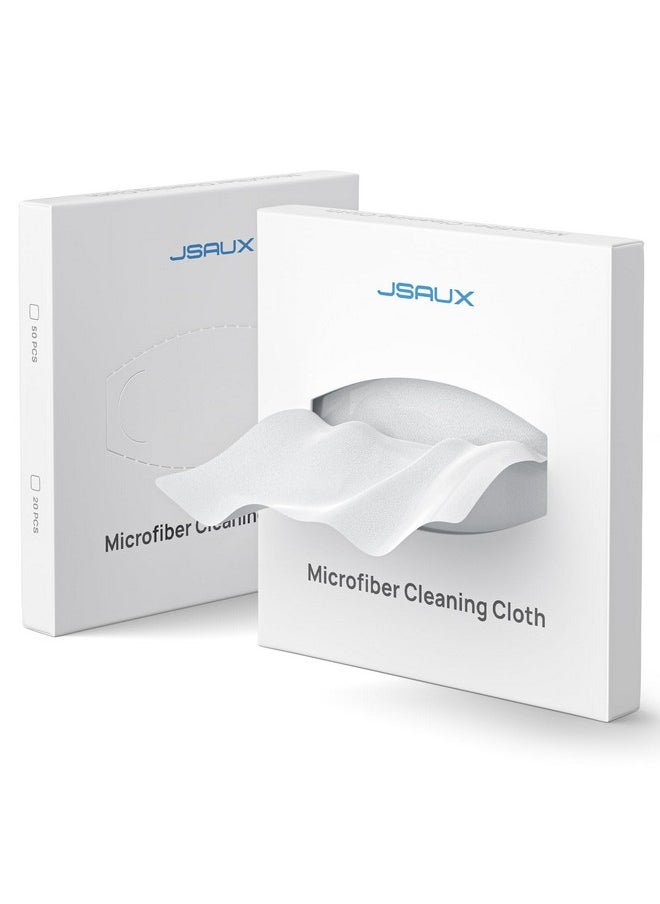 JSAUX JSAUX Microfiber Cleaning Cloth (100 Total) for Steam Deck| Eye Glass Disposable Clean Cloth | Safe for Lens, Eyeglasses, Glasses, Screens, Cameras, iPad, iPhone, Cell Phone, LCD TV Screens and More  - Image 1