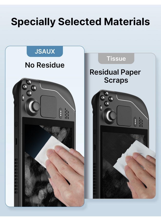 JSAUX JSAUX Microfiber Cleaning Cloth (100 Total) for Steam Deck| Eye Glass Disposable Clean Cloth | Safe for Lens, Eyeglasses, Glasses, Screens, Cameras, iPad, iPhone, Cell Phone, LCD TV Screens and More  - Image 5