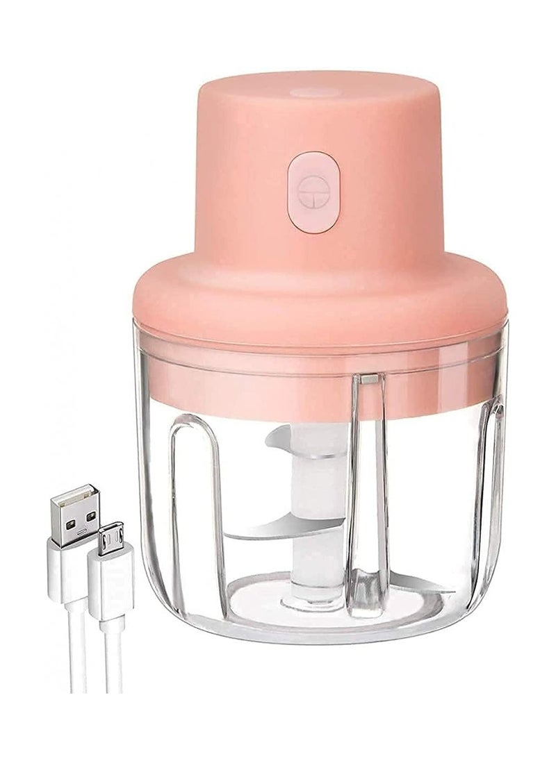 VIO Mini Garlic Chopper Garlic Mincer Crusher Masher Portable Rechargeable Chopper for Garlic Fruits Tomatoes Onions Vegetables Meat Pepper Mini Food Processor Baby Food Chopper  - Image 1