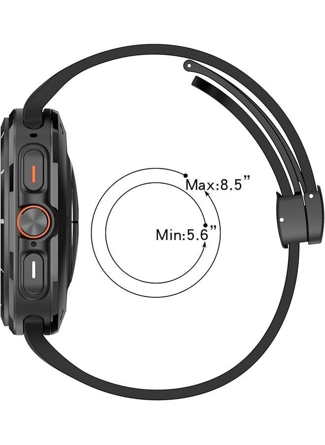 ELTRAZONE Breathable Soft Silicone Sport Band for Samsung Galaxy Watch 7 Ultra 47mm (2024) - Comfortable Wrist Strap for Men and Women - Image 4