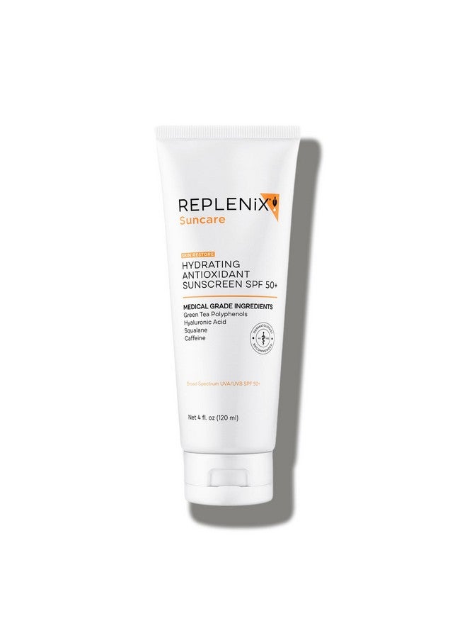 Replenix Hydrating Antioxidant Tinted Mineral Sunscreen with Medical-Grade Zinc, Dermatologist-Developed Oil-Free SPF 50+ for Face & Body (4 fl. oz.) - Image 1