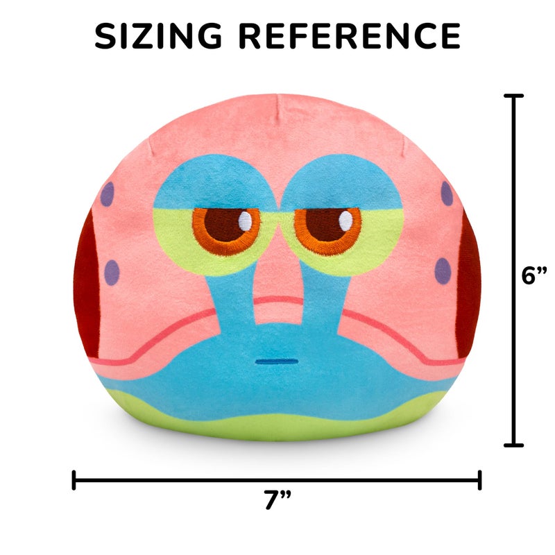 TeeTurtle Reversible Spongebob Squarepants Spongebob + Gary 6-Inch Kawaii + Meh Two-Sided Flip Plush Toy with Embroidered Details - Cute Mini Collectible Plush for Kids, Teens, and Adults - Image 4
