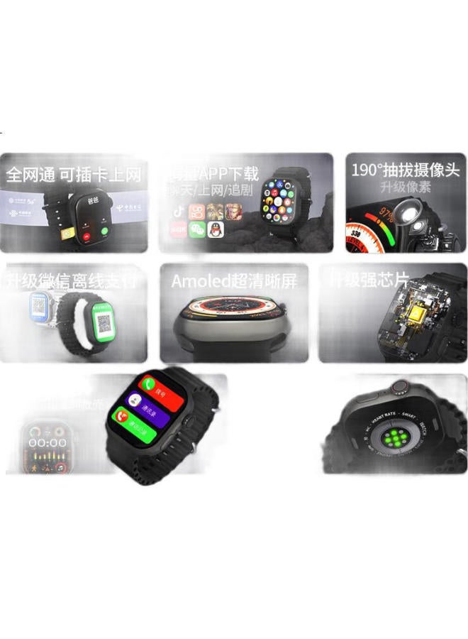 Peak Smart Watch With 5G Network, Video Call, Gps Location, Designed For Teenagers In Junior And Senior High School, Elementary School Students, And Adults, Multi-Functional Health And Fitness Electro - Image 1