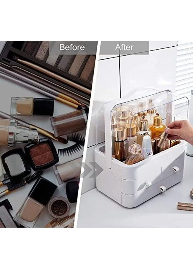 Cosmetic Organizer Makeup Storage Box Lipstick Holder Stand More Tools - Image 3