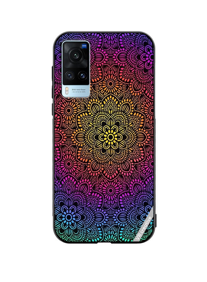 VR CREATIVE Protective Case Cover For Vivo X60 Mandala Design Multicolour - Image 1