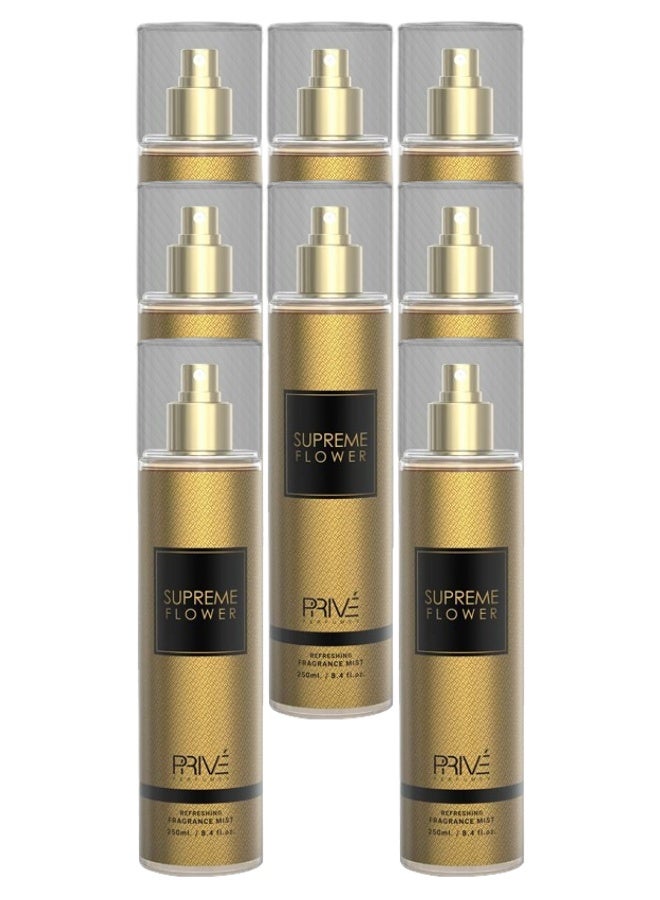 PRIVE 8 Pieces Supreme Flower Fragrance Mist 250ML - Image 1