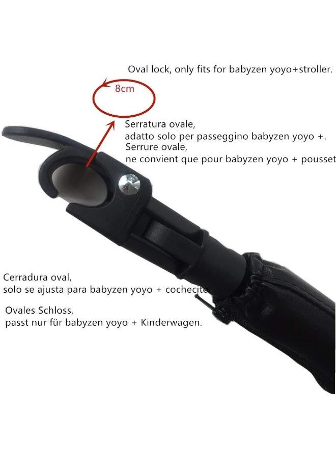 Ezkindheit Bumper Bars For Prams, Stroller Accessories For Babyzen yoyo, Black PU Leather Buggy Armrest - Image 3