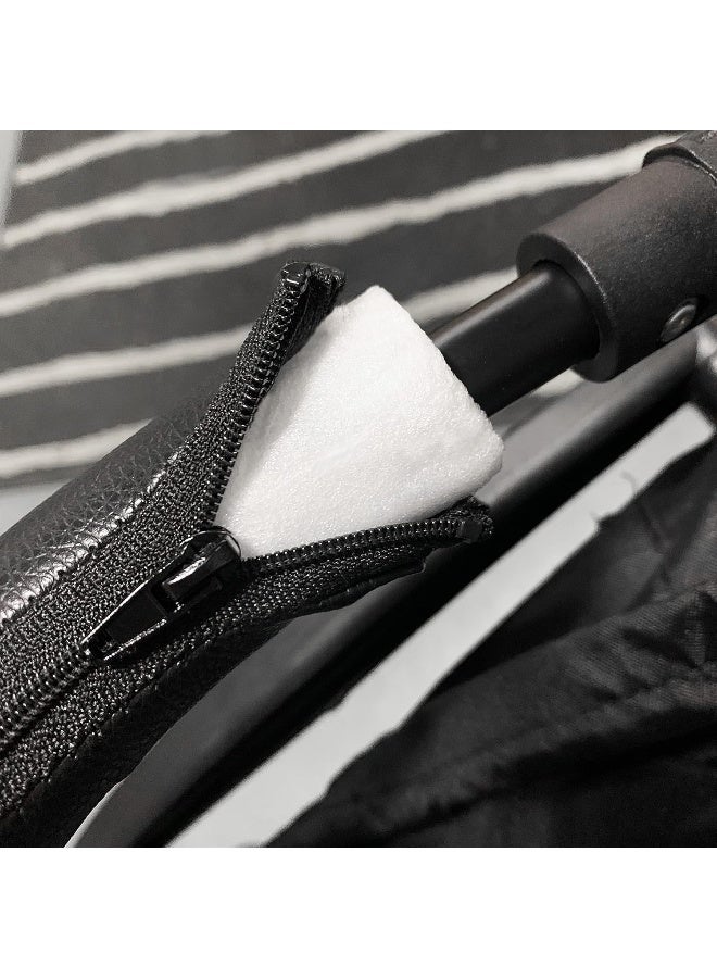 Ezkindheit Bumper Bars For Prams, Stroller Accessories For Babyzen yoyo, Black PU Leather Buggy Armrest - Image 5