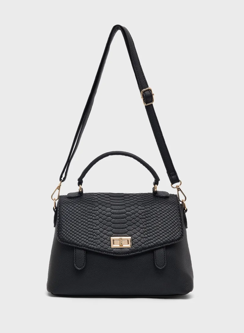 ELLA Textured Shoulder Bag