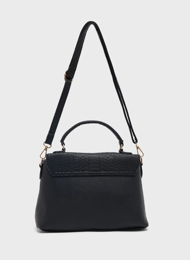 ELLA Textured Shoulder Bag