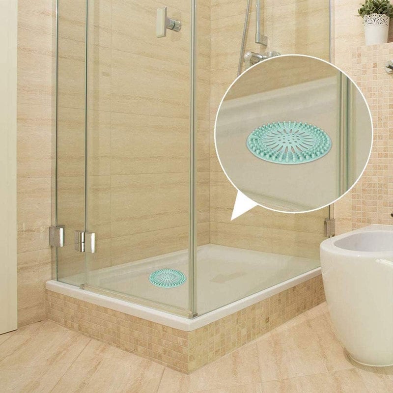 RoarCraft Hair Catcher Shower Drain Covers Protector Silicone Bathtub Hair Stopper and Clean Suit for Bathroom Tub Shower and Sin (Multi Color, Set of 5) - Image 3