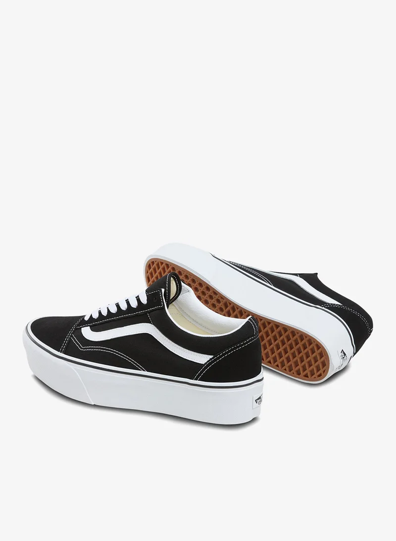 VANS Black Old Skool Stackform Unisex Shoes  | Best Price UAE