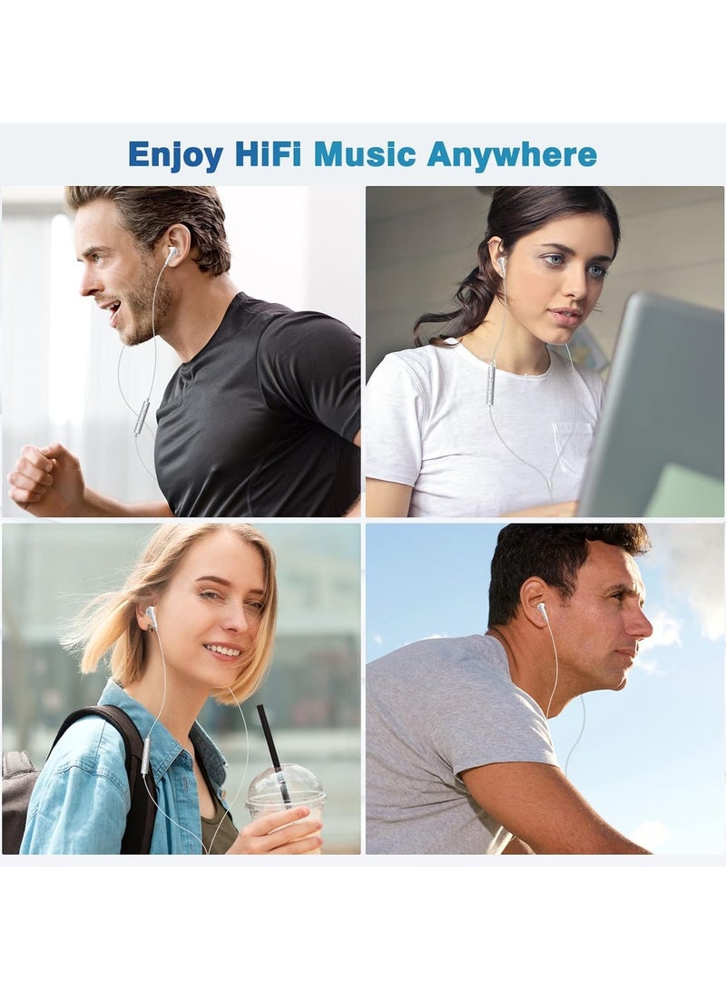 عام سماعات USB-C - سماعات Type-C، سماعات سلكية ستريو عالية الدقة مع ميكروفون وتحكم في مستوى الصوت - Image 2