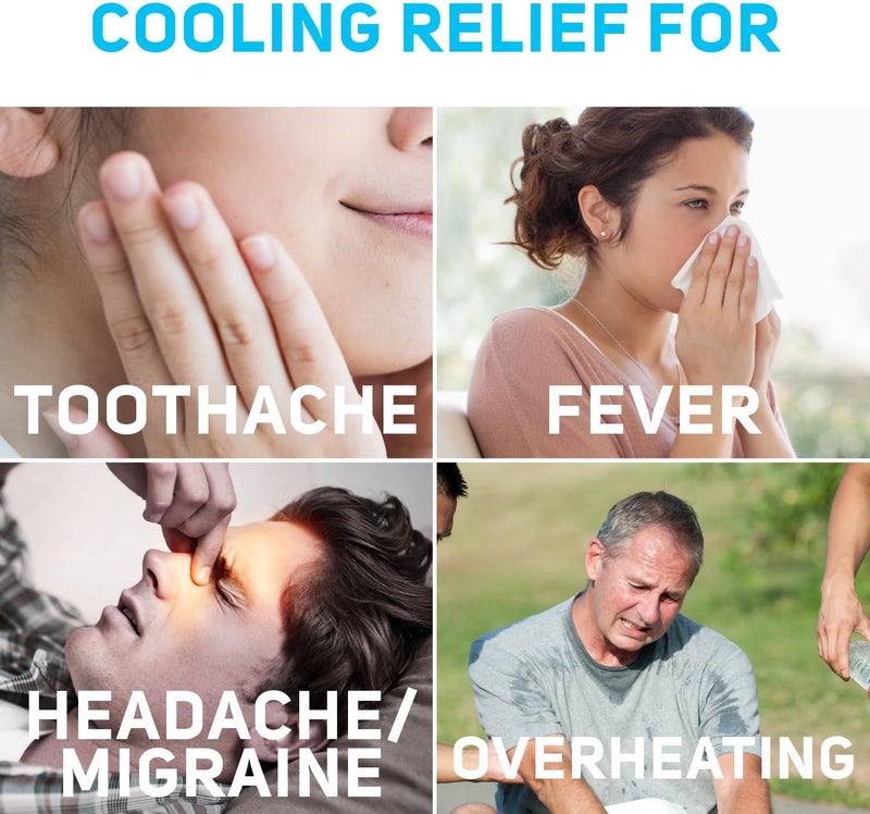 Care Science Hydrogel Cooling Patch 16ct  Cooling Patches for Headache and Fever Relief Readytouse Drug Free - Image 2