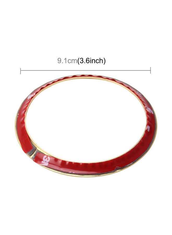 NIBEMINENT Pack Of 2 Hood Emblem Ring Sticker For BMW 5 Series - Image 4