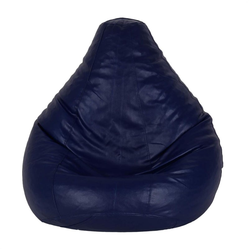 TRUE 2 F Large Teardrop Bean Bag Cover Foot Stool Only Without Beans NavyBlue L - Image 2