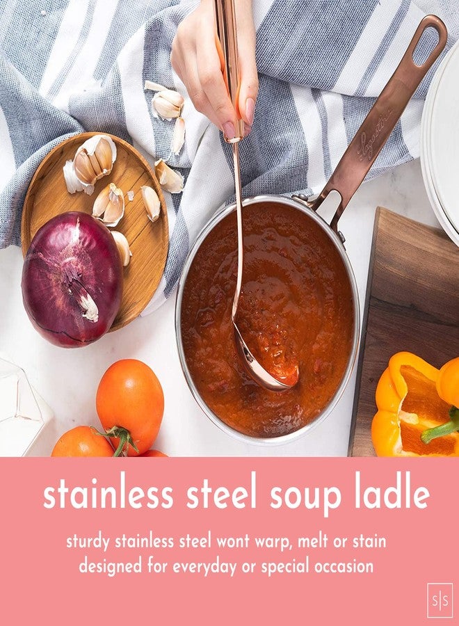 ستايلد سيتينجز طقم أدوات طبخ من النحاس والسيليكون الأزرق - طقم من 17 قطعة مع حامل أدوات نحاسي وأكواب وملاعق قياس لطبخ وخبز أنيق - ديكور مطبخ أزرق، هدايا مطبخ مميزة - Image 4