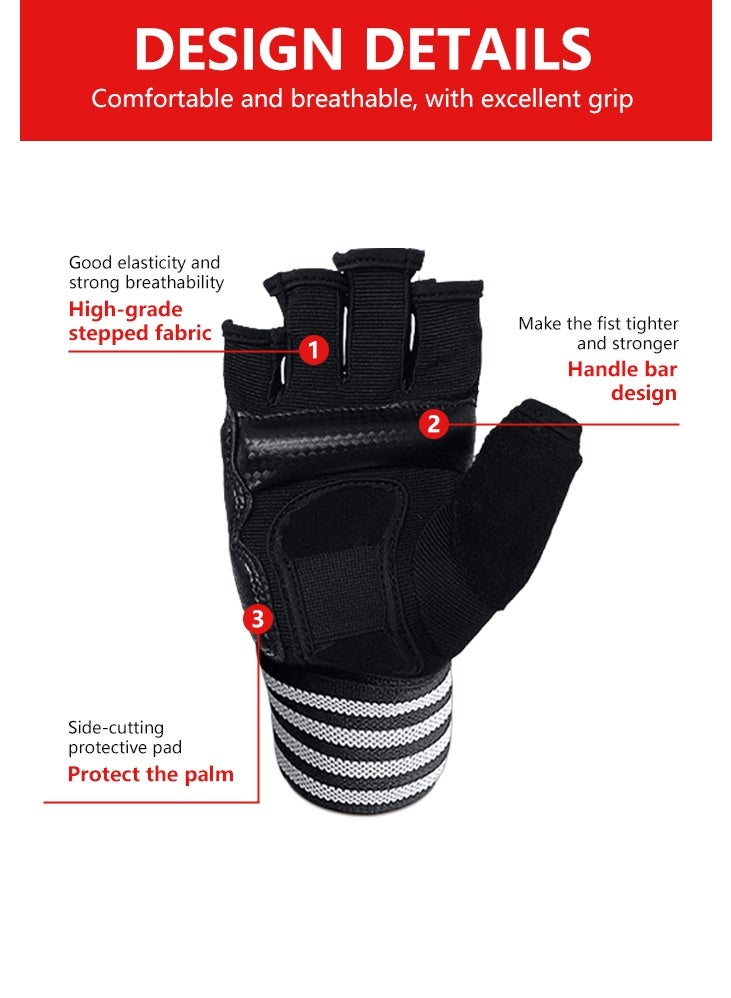 0TO1 TECH Half Finger Boxing Gloves | PU Leather for MMA, Kickboxing & Muay Thai | Adjustable Wrist Support | Breathable & Protective | Perfect for Post-Ramadan Saudi Fitness - Image 3