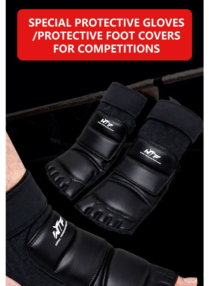 0TO1 TECH Half Finger Boxing Gloves | PU Leather for MMA, Kickboxing & Muay Thai | Adjustable Wrist Support | Breathable & Protective | Perfect for Post-Ramadan Saudi Fitness - Image 4