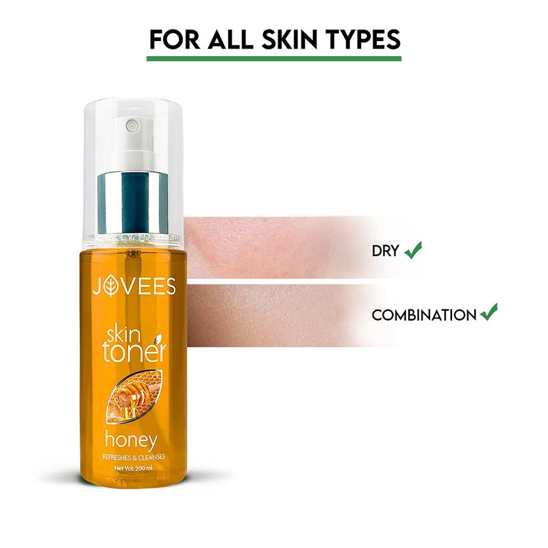 JOVEES Herbal Honey Toner for Hydrate and Glowing skin Pore Tightening Brightening Toner Face Mist For Normal to Dry Skin Paraben Alcohol And Chemical Free 200ml - Image 5
