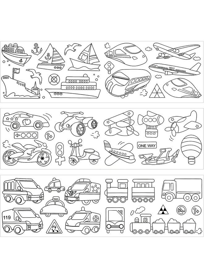 KolorFish KolorFish Coloring Re-Stick Drawing Paper Roll For Kids, 118X12 Inch Large Coloring Poster For Toddlers, Art Paper Crafts Coloring Tablecloth Ideal Gift For Class Home Birthday Party,Watercolor - Image 2