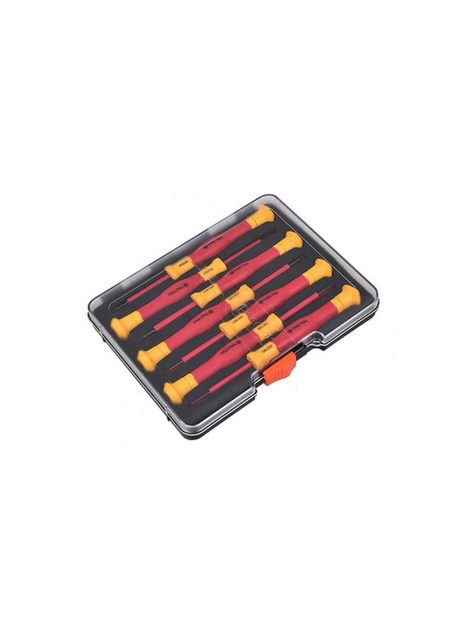 Tactix 7-Piece Insulated Precision Screwdriver Set Red and Yellow 205793VD  - Image 2