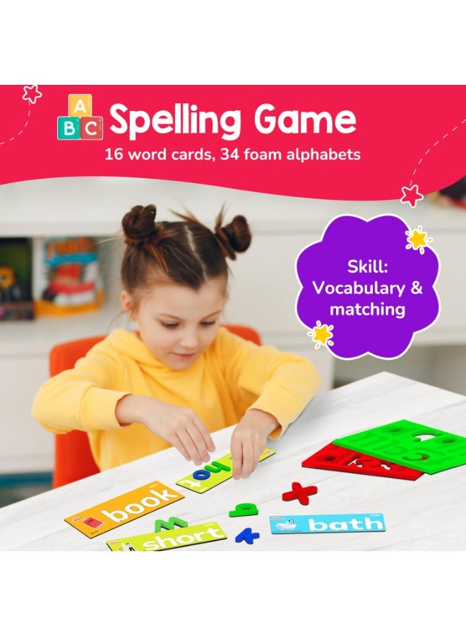 Smartivity 5-in-1 Montessori Play Box Kids 4-6 Years | 5 Educational Activities Kit Birthday Gift for Boys & Girls I Brain Boosting Toy I Builds Vocabulary, Matching, Counting Skils 4 to 6 Years Old - Image 5