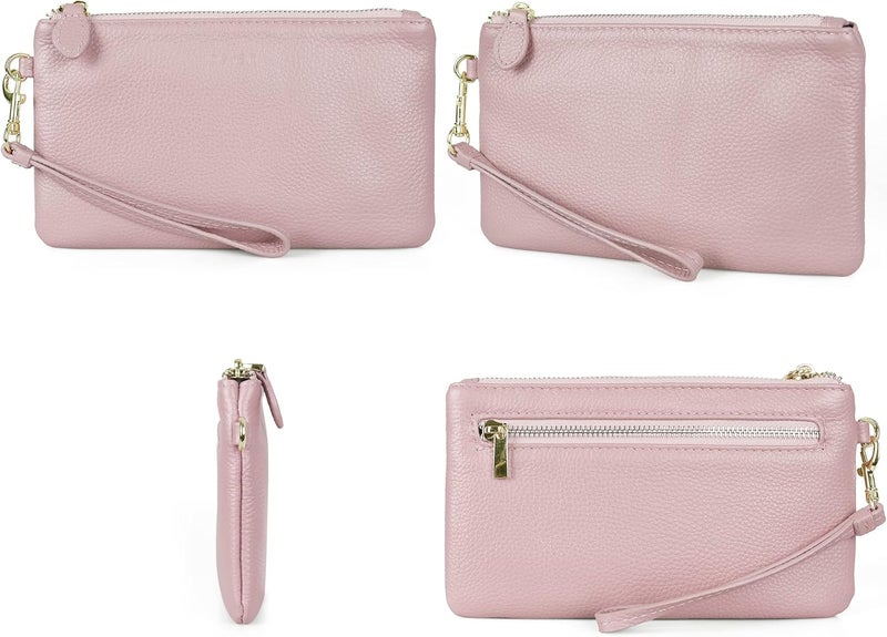 befen Genuine Leather Wristlet Clutch RFID Blocking Bag Cell Phone Wallet Purse Wristlet Wallet Purses and Handbags for Women - Image 5