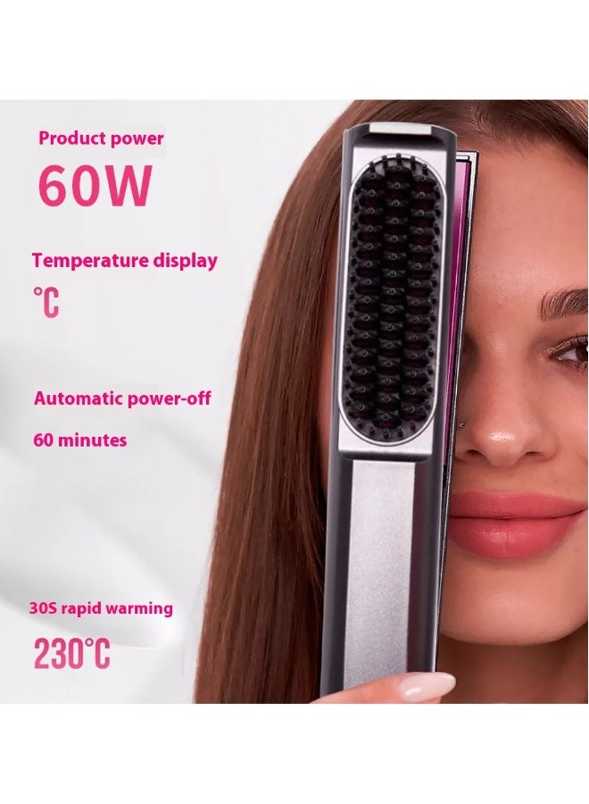 Beauenty Three-in-one straight hair stick multifunctional straight hair curling splint wet and dry negative ion straight hair comb - Image 2