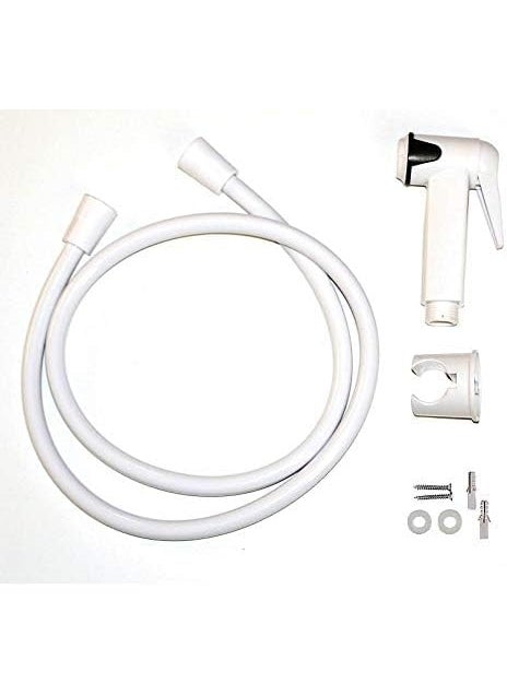 Generic ZOVI Heavy Duty Stainless Steel Filter Health Faucet Set for BathroomJet Spray for Toilet Ultra Flexible Shower Hose Color White Made in Malaysia  - Image 4