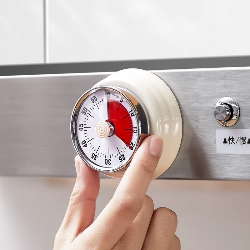 Kitchen Timer Mechanical Timer Reminder Round Time Alarm Clock Countdown Magnetic Visual - Image 5