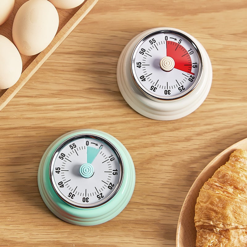 Kitchen Timer Mechanical Timer Reminder Round Time Alarm Clock Countdown Magnetic Visual - Image 3
