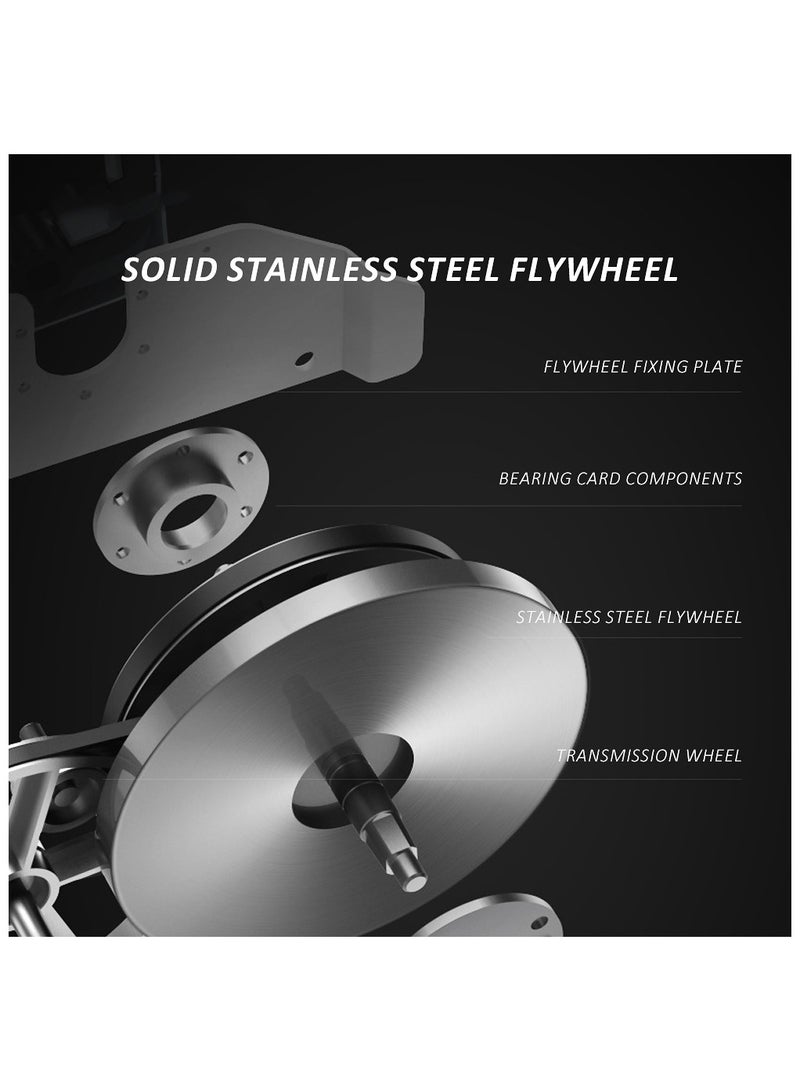 Generic Exercise Bike with Desk Home Office Fitnessbike 8 Level Magnetic Resistance Foldable Base LCD Monitor  - Image 5