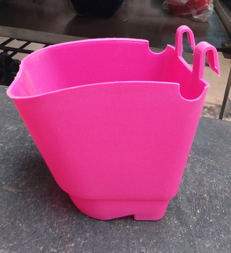 CAPPL Plastic Vertical Garden - Wall Hanging Pot (5 Inch, 12 Pots, Pink) - Image 4
