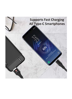 SWISS MILITARY USB to Type C 2M Braided Cable, 60 W Output Capacity with Heat resistant insulated coating, Compatible with Samsung S22+, S22 Ultra,S21+, S21 Ultra, Note 20, A70 and many-Black  - Image 4