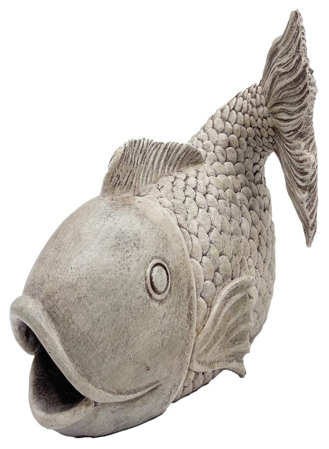 Euiroet Real Fish Sculpture Gutter Diverter Rain,Eco-Friendly Resin Gutter Extender Diverter,Deco Gutter Extension Downspout, Splash Block, Perfect Rain Gutter Downspout Extension for 3"x4" Downspouts - Image 4
