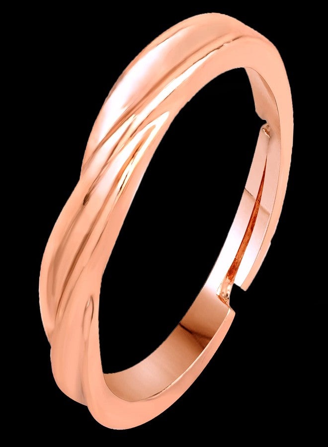 Mahi Rose Gold Plated Proposal Adjustable Finger Ring for Mens (FR1103155Z) - Image 3