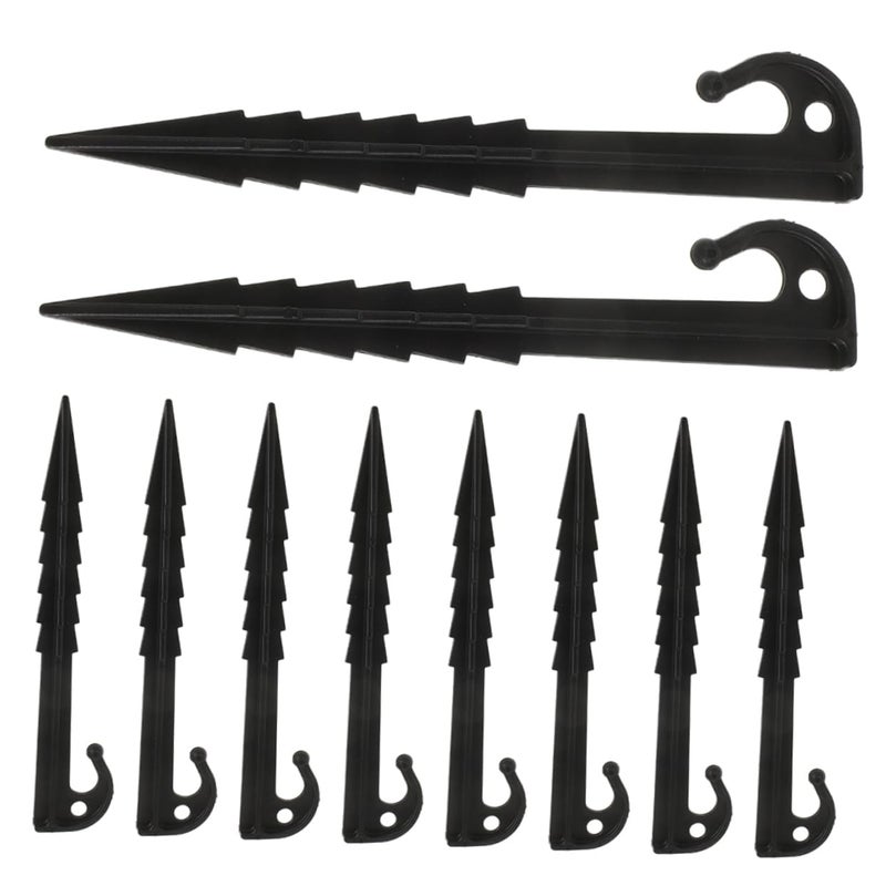 Heavy Duty Plastic Tent Pegs 20pcs for Camping Garden Outdoor Events Ground Stakes - Image 2
