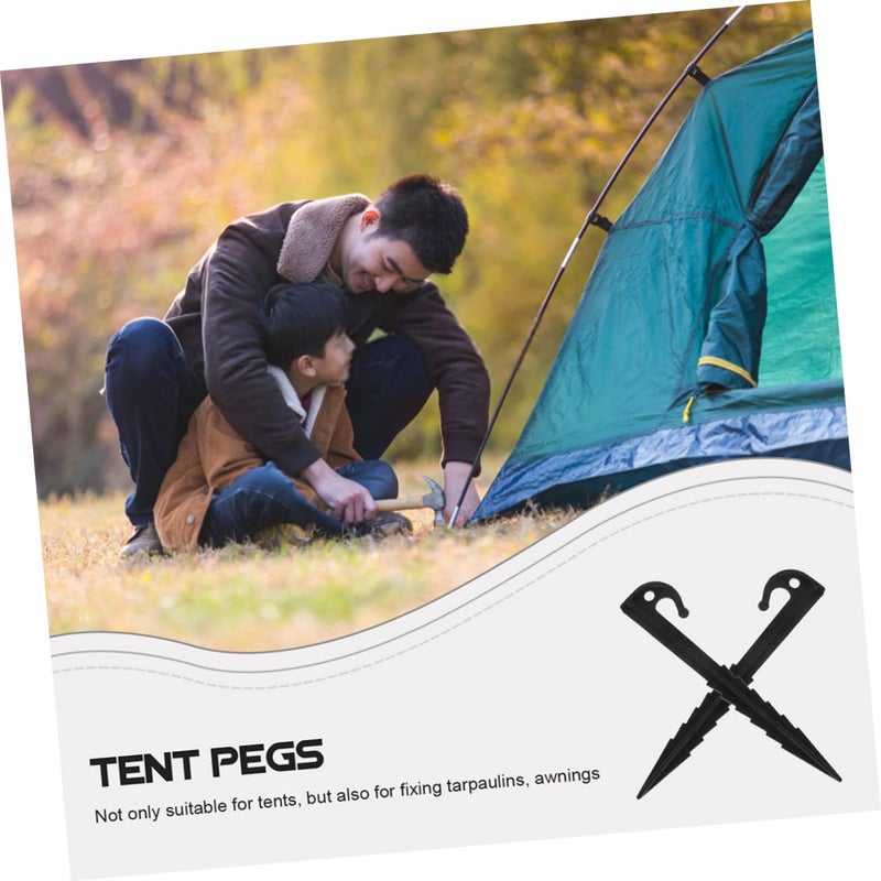 Heavy Duty Plastic Tent Pegs 20pcs for Camping Garden Outdoor Events Ground Stakes - Image 4