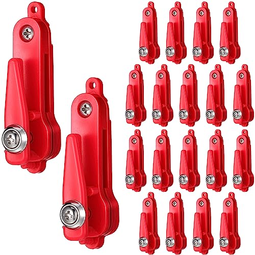 Honoson 20 Pcs Heavy Tension Planer Board Release Clips Snap Fishing Downrigger Clips for Weight Planer Board Downrigger Trolling Offshore KitesRed - Image 1