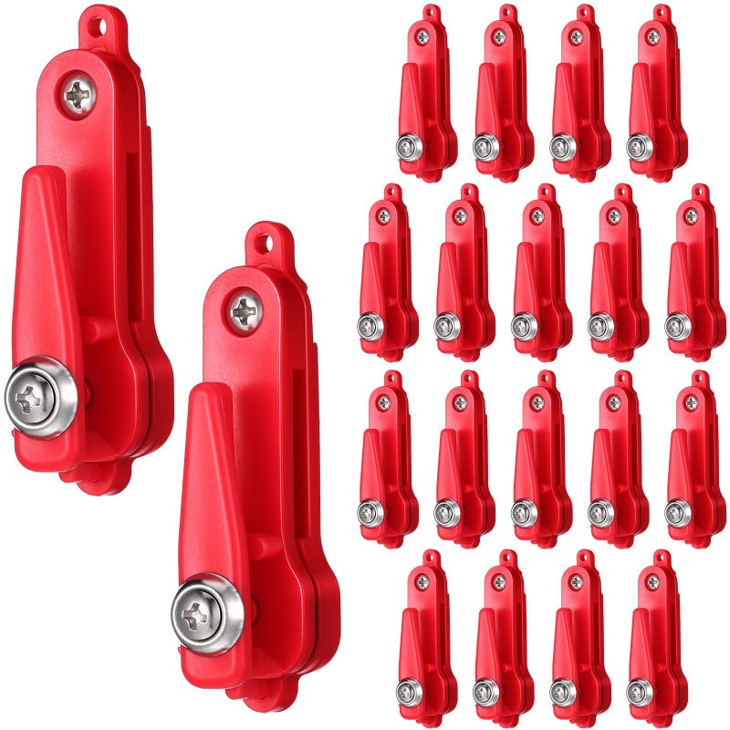 Honoson 20 Pcs Heavy Tension Planer Board Release Clips Snap Fishing Downrigger Clips for Weight Planer Board Downrigger Trolling Offshore KitesRed - Image 2