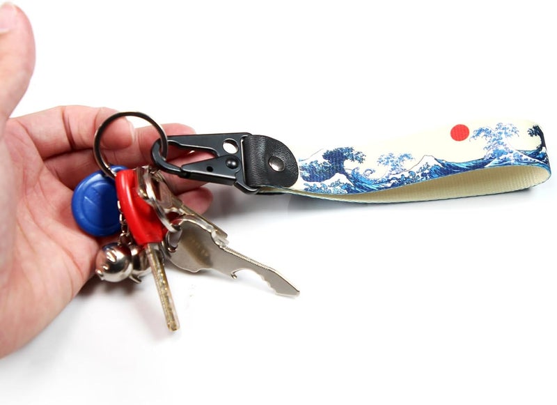 Dsycar Car Motorcycle Keychain Key Ring - Car Keychain Tag, EDC Clip Fob Keychain JDM Key Tags with Label Key Chain Holder - Image 5