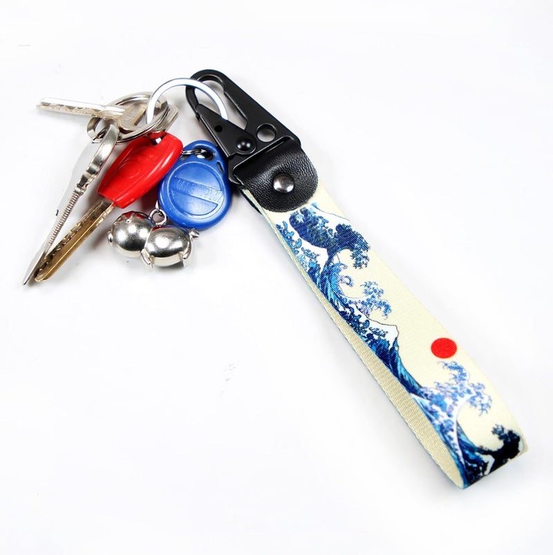 Dsycar Car Motorcycle Keychain Key Ring - Car Keychain Tag, EDC Clip Fob Keychain JDM Key Tags with Label Key Chain Holder - Image 3