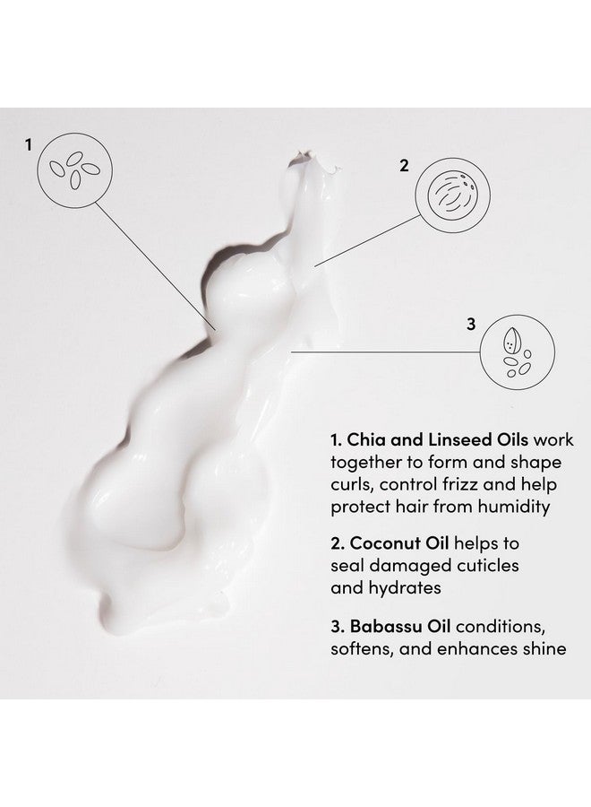 Ouai Curl Cream - Curl Defining Cream For Hydrated, Shiny Curls - Babassu And Coconut Oil, Linseed And Chia Seed Oil - Paraben, Phthalate, Sulfate And Silicone Free Curly Hair Products (8 Fl Oz) - Image 4