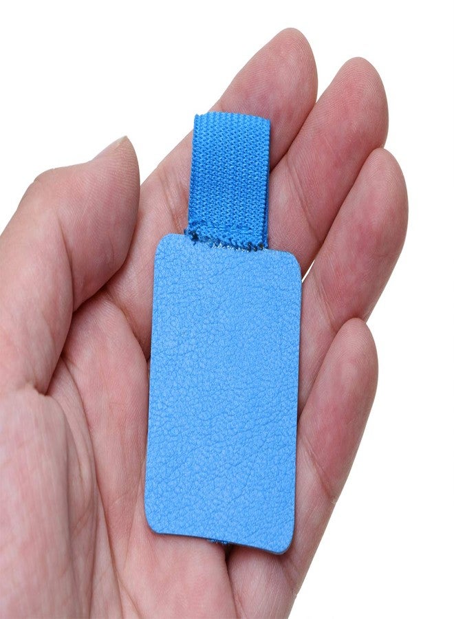 Mini Skater 8Pcs Self-Adhesive Leather Pen Loop with Elastic Band,8 Color - Image 2