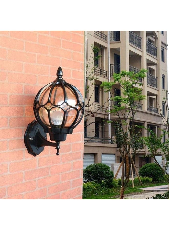 Classic Outdoor Wall Lamp, Black, 32x47cm, European Design for Balcony and Garden - Image 1