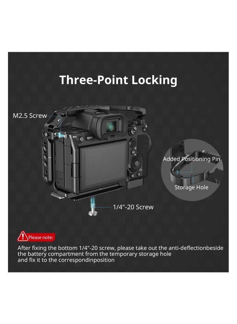 سمول ريج Full Camera Cage for Sony Alpha 7R V/Alpha 7 IV/Alpha 7 S III/Alpha 1/Alpha 7R IV  - Image 3